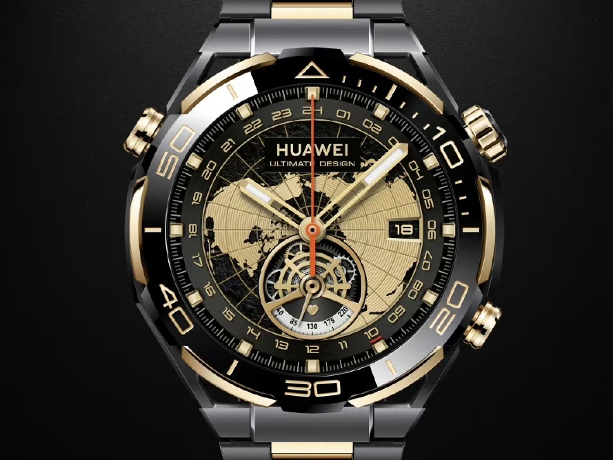 华为手表WATCH5 十周年版904L不锈钢表壳 素皮复合